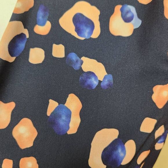 Hutch Wrap Around Clara Navy Blue Leopard Dress XXL (4684) - Picture 5 of 8